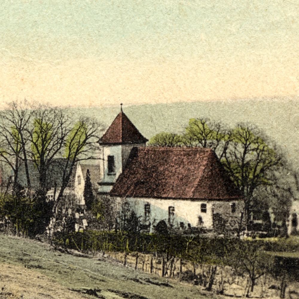 Alte Dorfkirche Golm, Ausschnitt Postkarte von 1905